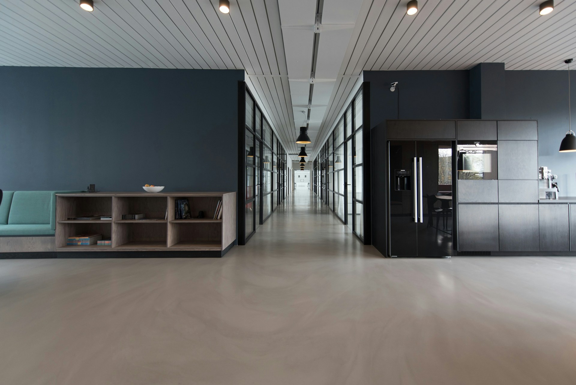 Bright modern office workspace
